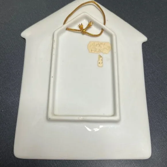 VTG Old Irish Blessing Ceramic Wall Hanging Cottage Scene Plaque Art 4.4"x6.5" - Picture 5 of 11